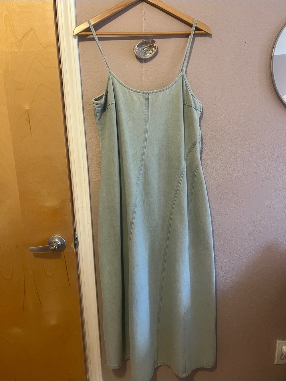 Ali Golden Denim Dress